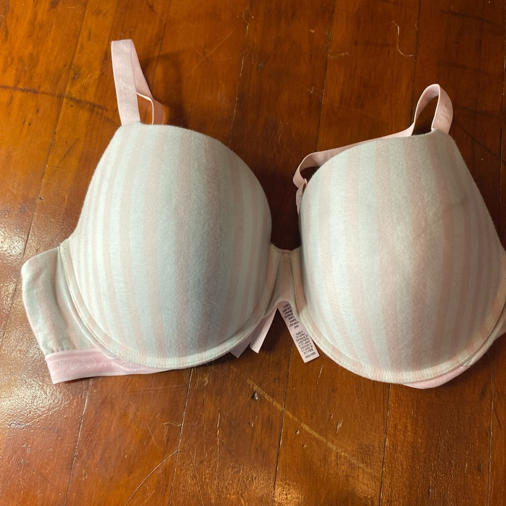 PINK Victoria's Secret Soft Pastel Striped Bra